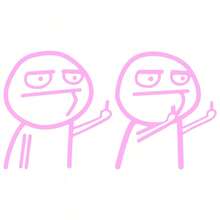 Easypie Selection 2 PIEZAS Pegatina de coche con dedo medio divertido - Calcomanía reflectante impermeable para ventanas/carrocería, decoración de automóvil estilo de dibujos animados