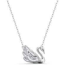 SWAROVSKI SWAN 125th Anniversary Pulsing Swan Necklace, Collarbones Chain Necklace, Mother's Day, Christmas, Girlfriend, Birthday Gift, Fashion Necklace For Women - Silver - View 4
