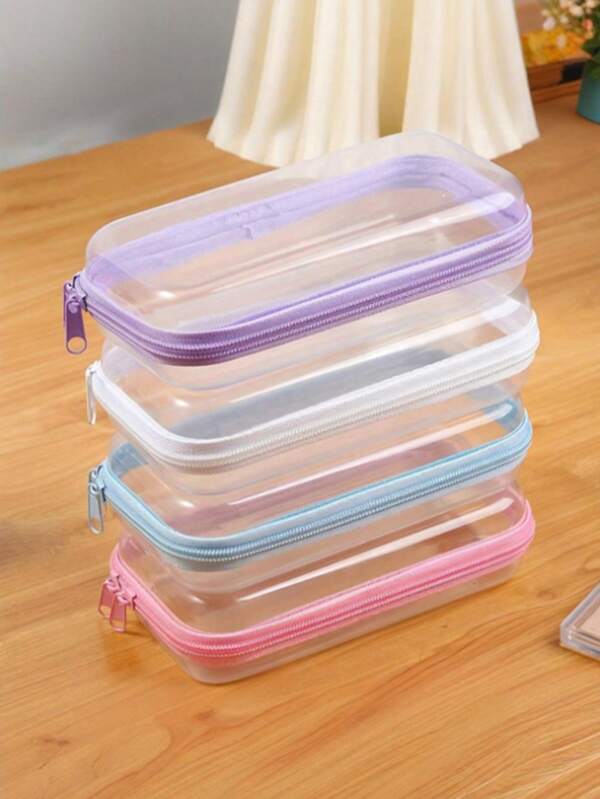 Travel Storage Box With Durable Zipper. Building Block Storage Box Is Portable. It Can Be Used As A Schoolbag For School Supplies, As Well As For Storing Toiletries, Makeup Brushes, Lipsticks, Etc., Skincare Products And Travel Necessities. Fashionable Zipper Design Ensures Secure Closure And Dust-Proof Bag (With Size Label). If You Don't Mind, Please Don't Take A Photo.