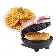 HONGMEI 1pc 350W 4-Inch Mini Waffle Maker, Makes Single Serving Waffles, Pancakes, Keto Waffles, Non-Stick Easy Clean - EU F Type Plug(220-240V) - View 7