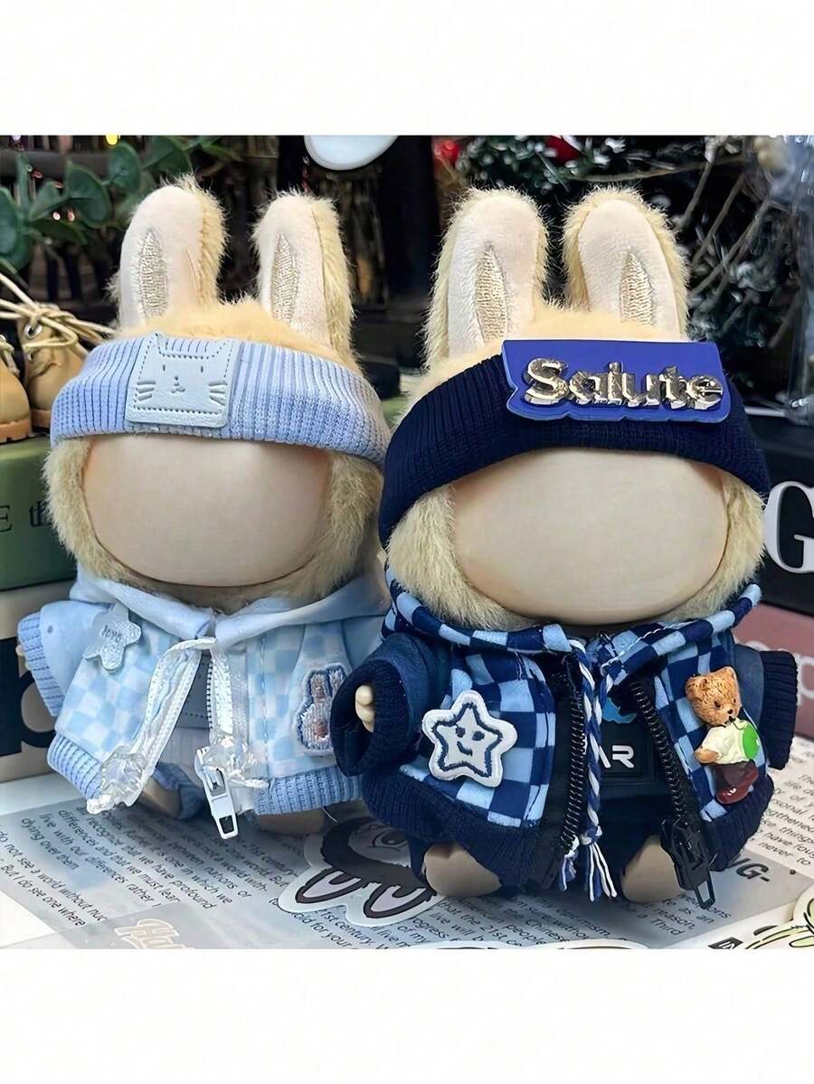 4 piezas adecuadas para muñeca de 17 cm, ropa para la 1ra y 2da generación de figuras de caja ciega, se ajusta a la sudadera, adecuado para volver a la escuela, graduación, regalos de entretenimiento, suministros para fiestas, regalos de cumpleaños (estilo de muñeca incluido al azar)