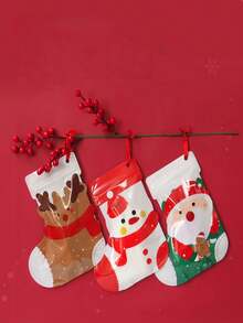 Bolsas de regalo de Navidad, bolsas de regalo de mano premium, bolsas de embalaje de recuerdos de plástico