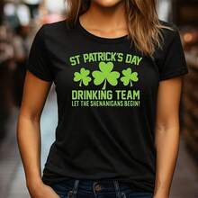 Equipo de bebida del Día de San Patricio de las damas - Que comiencen las travesuras - Wos Saint Patricks Ireland Iri18 - Negro 5 - Ver 1