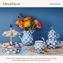 Rolling Pin, Decorative Roller Pin For Baking, Cute Baking Supplies, Gray-And-White Sterling Check-36463 - RoyalCheck - 查看 4