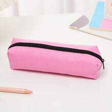 1个装简约款铅笔袋牛津布新款大容量跨境铅笔袋学生开学季奖品校园文具袋简约版铅笔袋中小学生防脏铅笔盒教育培训机构促销奖品笔袋书包学习用品返校