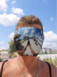 Full Cover Face Visor Protective Glasses Mirror Shield Sunglasses Anti Fog CK2781 - 009 - Xem 2