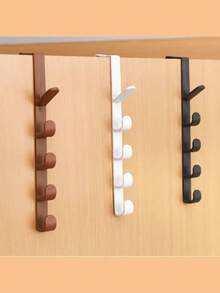 1 buc cârlig de ușă din plastic alb, suport modern și robust pentru agățat, cârlige lungi pentru genți peste ușă