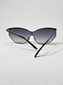 1 件蝴蝶小众高端优雅休闲男女通用眼镜，艺术展览、婚礼的理想礼物选择 - 黑色 - 查看 2