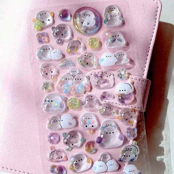 1pc Of New Cartoon Animal 3D Three-Dimensional Stickers, Self-Adhesive Sticker For Stationery Decoration And Craft Decals Suitable For DIY