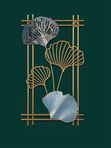 1pc Colorful Ginkgo Leaf Wall Art, Metal Wall Sign, Aesthetic Wall Decor, Retro Hanging Ornament, Bar Kitchen Coffee Sign, For Home Room Living Room Office Decor, Valentine New Year Party Decor, Housewarming Gift,Home Decor ,Room Decor,Wall Decor Gifts Birthday Graduation