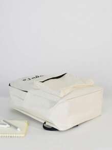 1 buc Rucsac cu nume brodat personalizat, Ghiozdan școlar personalizat brodat, Cadou pentru copii, Geantă de depozitare școlară, Organizator de papetărie, Rechizite pentru studenți, Articole esențiale pentru grădiniță, Rucsac cu desene animate, Perfect pentru cadouri de ziua de naștere, Cadouri pentru întoarcerea la școală