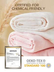 1 件超柔软 280GSM 法兰绒羊毛毯，轻质毛绒毯，适合床沙发旅行，薄荷绿