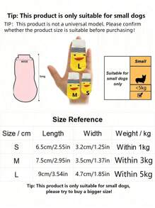 4件套冬季保暖狗袜防滑宠物鞋袜适用于小型犬柔软透气吉娃娃泰迪幼犬脚套