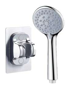 3 szt./zestaw 5-ustawień ręczny zestaw prysznicowy wysokociśnieniowy - wielofunkcyjny zestaw prysznicowy do łazienki z wężem 59-calowym i łatwym w montażu uchwytem ściennym, idealny do prysznica ściennego, nowoczesnej łazienki, prysznica zewnętrznego i kampera, prezent świąteczny i remont łazienki