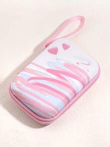 1 件 EVA 时尚可爱花卉印花手持数码配件收纳包适用于电缆耳机充电器和其他数码配件便携式保护套豹纹猎豹印花充电器保护套移动电源手机充电器数码相机配件 - 彩色 - 查看 18