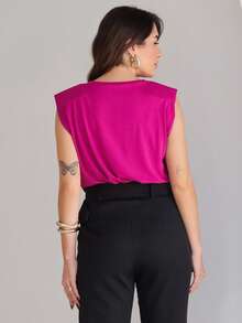 Women Tank Tops & Camis - Rose Red - View 7