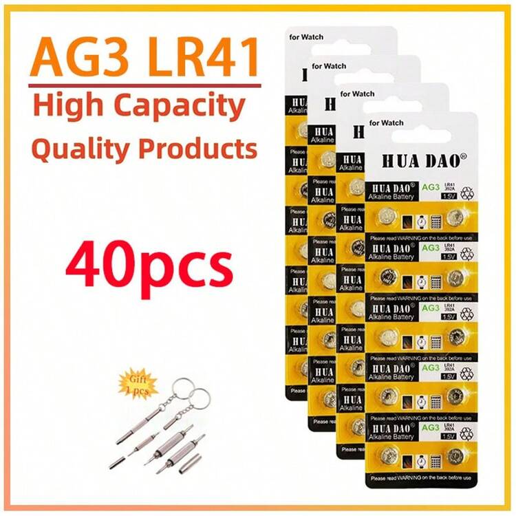 全新10-50粒AG3纽扣电池SR41 L736 SR41SW LR41锂纽扣电池智能手表电池适用于玩具手表配件 - (HD) AG3 LR41 - 查看 10