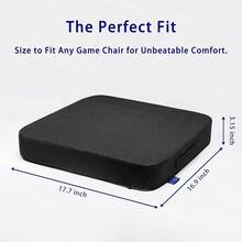 Ifoam Gel Infused Memory Foam Layer Wheelchair Cushion - Seat Cushion For Wheelchair-Office Chair, Kitchen Chair, Car Seats-Pressure Sore And Tailbone Pain Relief-High Dense Polyfoam Base(Black)-633654 - 黑色 - 查看 3