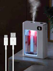 可充电香薰机，6 种模式精油扩散器，家用、车用、房间空气清新剂扩散器，壁挂式扩散器，自动扩散空气净化器，浴室除臭剂，商业用途，香味选项：玫瑰、柠檬、古龙水、粉雾邂逅、白桃乌龙、茉莉 - 彩色 - 查看 8