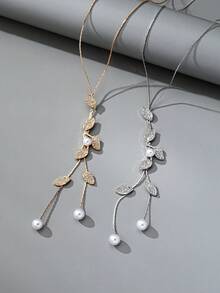 1pc European & American Niche Versatile Autumn/Winter Sweater Chain Necklace For Women, Suitable For Formal Events, Holidays, And Daily Wear - Necklace - View 2