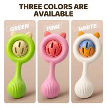 2pcs/Set Baby Rattle Toys: Vibrating Rattle Suitable For 0-3 Years Old Infants, Grip Training Toys, Thanksgiving, Newborn Fun Gift, 2025 Style - 彩色 - 查看 9
