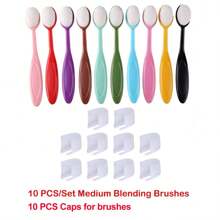 CYFUN DESIGN 5/10 Pcs Ink Brushes Makeup Blending Painting Bristle Artist Flat Brushes Tool For Paper Craft Drawing Card Making Stencil - Multicolor - View 17