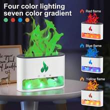 جهاز نشر العطور بالموجات فوق الصوتية سعة 250 مل، جهاز نشر العطور بإضاءة ملونة، جهاز نشر العطور المحمول بمنفذ USB، مرطب الهواء بتصميم