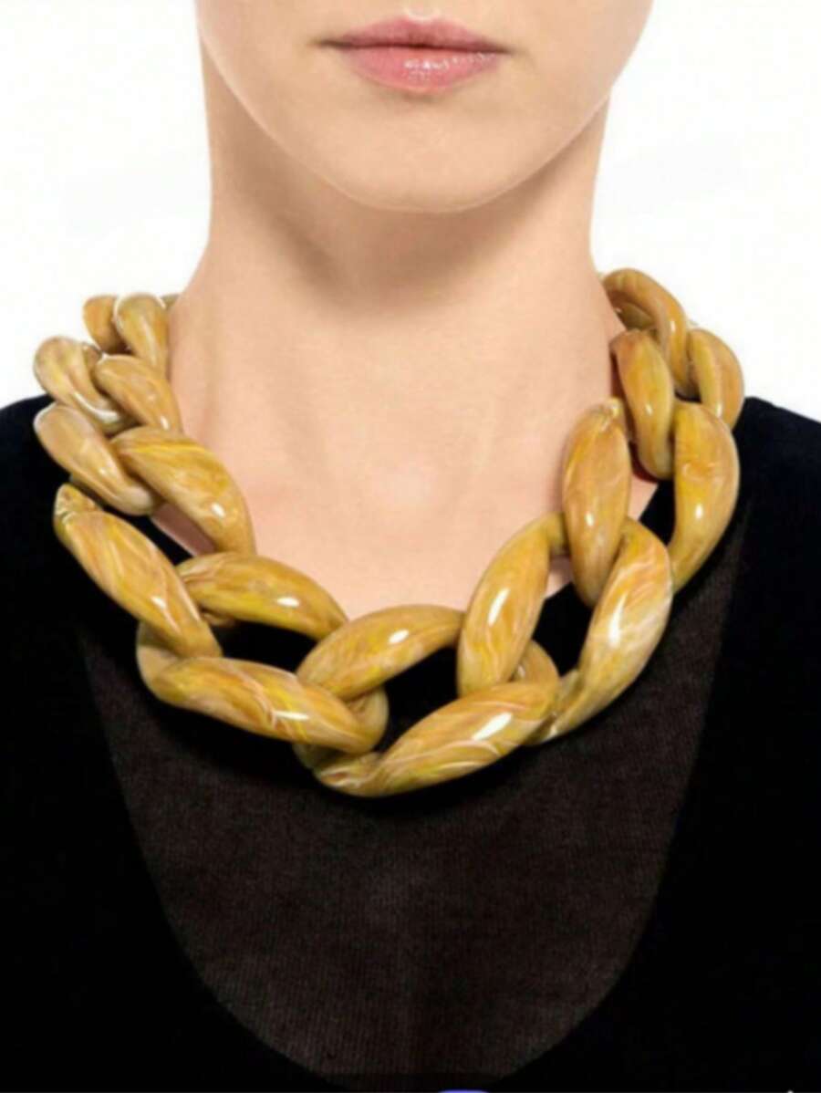 1 pieza Collar de cadena de moda, adecuado para uso diario