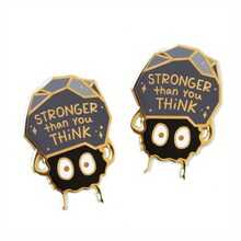 Stronger Than You Think Hard Enamel Pins Fashion Medals Ant Brooch Metal Lapel Pin Badge Backpack Accessories Jewelry Gift - A - 查看 4