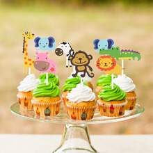 8 Peças Toppers de Bolo com Tema de Cavalo e Unicórnio, Decorações de Bolo Impressas Criativamente com "Sucesso" para Festa de Aniversário