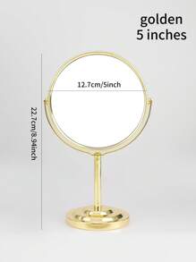 1pc Makeup Mirror, Desktop Minimalist Large Princess Mirror, Dual-Sided Magnifying Mirror, Suitable For Dorms & Vanities,Makeup,Cheap,Room Decor,Vanity,Travel,Bedroom,Makeup Accessories,Mirror,Vanity Mirror,Cheap,Stocking Stuffers,Makeup,Makeup Tools,Cheap Stuff,Gifts,Gifts For Women,Christmas Gifts - Multicolor - View 11