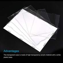 Clear Display Case, Acrylic Box Assemble Dustproof Box Showcase For Collectibles, Crafts - Clear 14.1x8.3x14.1 Inch - View 3