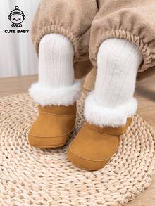 婴儿冬季时尚加厚保暖靴毛绒雪地靴