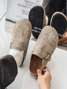 Sandalias casuales, cómodas y de moda para hombre, para playa, exteriores, verano - Albaricoque - Ver 2