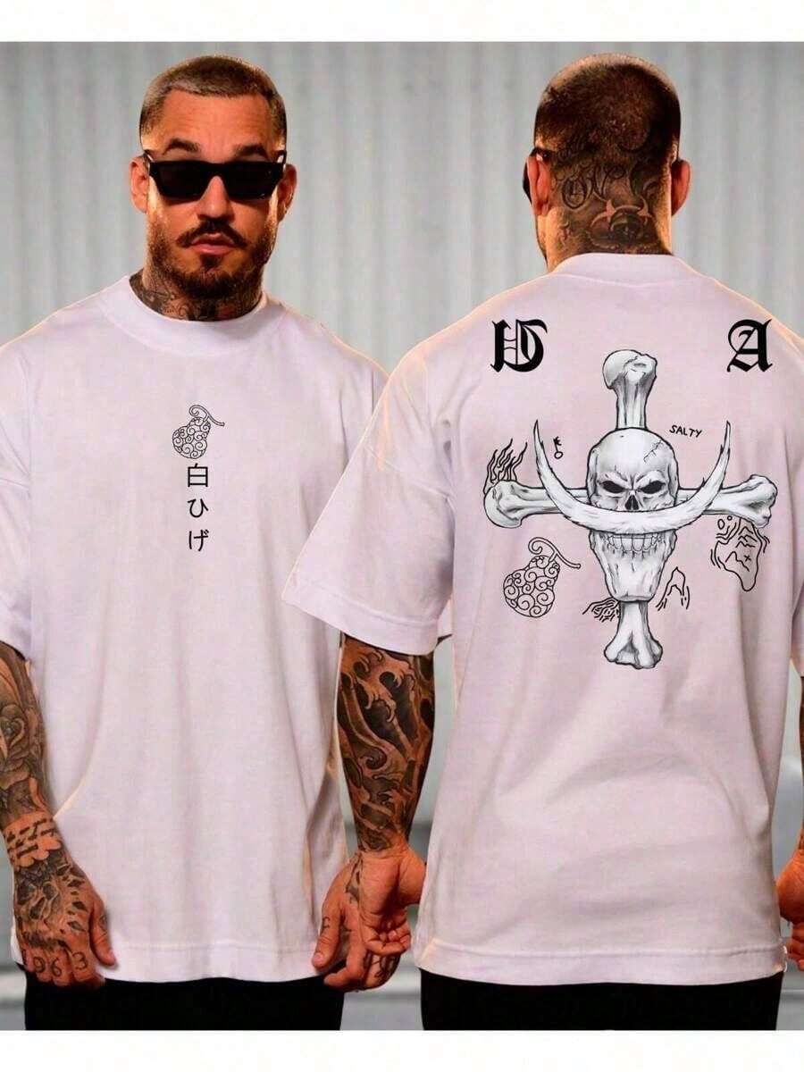 Unisex Legendary Captain Whitebeard Pirate T-Shirt - White - View 1