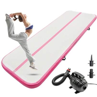 Air Floor Mat 10ft Tumbling Mat Inflatable Gymnastics Mat Thick With Pump For Youth/Adults