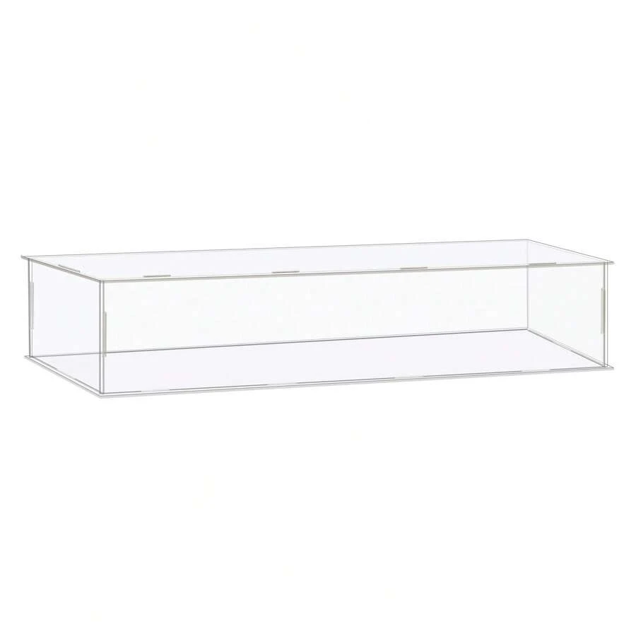 Clear Display Case, Acrylic Box Assemble Dustproof Box Showcase For Collectibles, Crafts - Clear 16.1x4.3x4.3 Inch - View 1