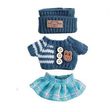 新款17厘米拉布布毛绒玩偶羊毛服装3件套，羊毛材质，手工编织，适合拉布布1-3代玩偶换装 - 彩色 - 查看 6