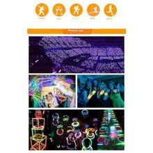 Glow Stick Eye Glasses Assorted Colors 6ct