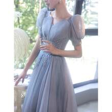 Raincoat - Blue Long-sleeved Midi Style - View 3