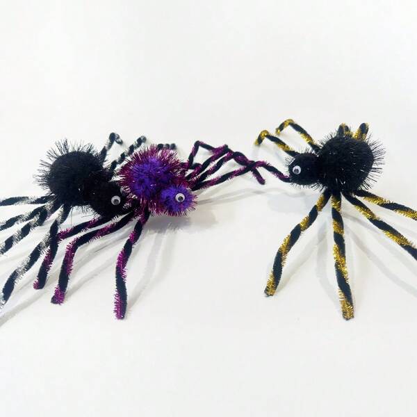 Halloween Spider Decor Hair Clip For Girls, Big Spider Leg Hair Accessory For Halloween Party, Decoration Props