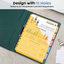 Eagle مفصلات من البلاستيك مقاس A4 بحجم 5 حزم، تحتوي على جيب واحد، 5 ألوان متعددة الألوان، جيب داخلي لتسمية الاسم، مناسبة للمجلدات القابلة للحلقات القياسية 3.