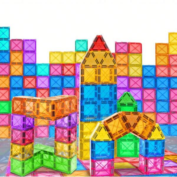 30/50/100pcs Magnetic Building Blocks Toys, Improve Hands-On Ability And Creativity, Educational Puzzle For Teens, Random Colors Suitable For Birthday, Christmas, Halloween Gifts