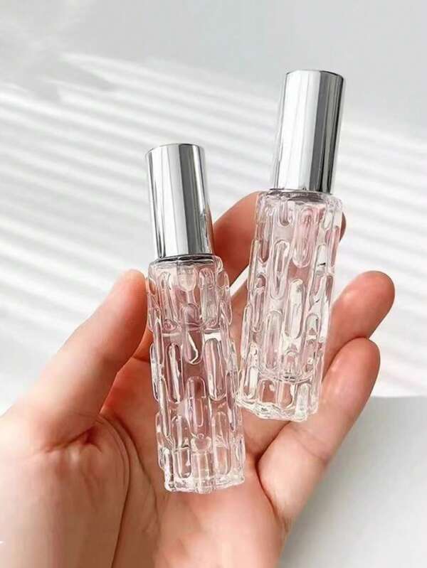 1/2/4 pièces - Flacon vaporisateur en verre rechargeables de 10 ml - Portable et pratique pour les voyages, très adapté pour stocker les parfums, cosmétiques, produits de soins de la peau, flacons vaporisateurs de voyage, cosmétiques, design élégant et cadeaux.