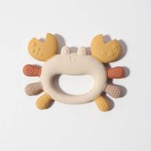 Baby Cute Crab Shaped Silicone Teether, Infant Easy Grip Chew Toy - Multicolor - View 8