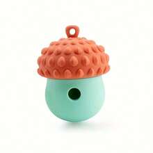 1pc Durable Silicone Dog Feeding Toy - Acorn Designed Anti-Bite Chew And Slow Feeder Puzzle With Food Dispensing Function, Interactive Textured Surface Pet Toy For Mental Stimulation And Healthy Eating Habits, Suitable For All Breeds, Silicone Dog Toy, Cute Dog Design - Multicolor - View 9