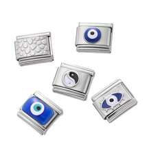 1/5pcs 9*10mm Stainless Steel Square Eye Pattern Modular Bracelet Welded Inlay, Durable & Non-Falling DIY Handmade Bangle Accessories, Creative Jewelry Craft Supplies