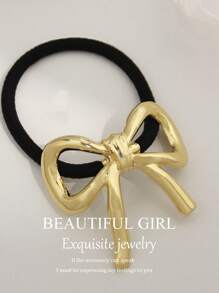 4 件/1 件波西米亚极简主义合金发带套装 - 叶子设计亮面金属发带，简约纹理弹力马尾辫夹，适合 14 岁以上女性，纯色时尚发饰礼物，发圈，发绳