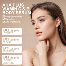 1PC AHA Body Serum,Skin Care ,Essence, Brightening And Repairing,Face Care ,Moisturizing,Skin Firming,Fade Dark Spots ,Pores And Fine Lines,Serum,Make Skin Glow,Soothing Repair - Multicolor - View 3