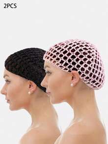 2件装手工钩编睡帽，库菲亚头巾，发网，适合日常佩戴，女士款 - 2件套裝 - 查看 16